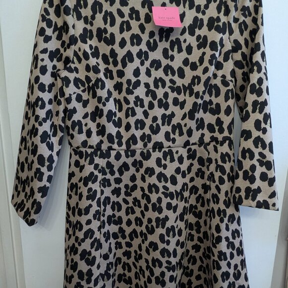 Kate Spade Forest Feline Jacquard Dress BNWT - Picture 3 of 5